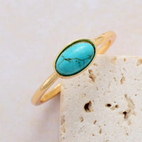 Bague réglable en Turquoise, Lapis, Labradorite