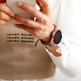Bracelet Samsung Watch 4 Style Bohémien en Améthyste
