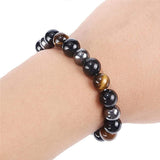 Bracelet Triple Protection (Œil du tigre, Hématite et Obsidienne noire) - Zen Corner