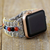 Bracelet Apple Watch Style Gothique en Agate (38-41mm)