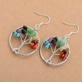 Boucles d'oreilles Arbre de Vie Charka