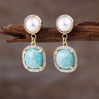 Boucle d'oreille Rosée de Lune