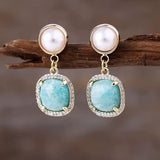 Boucle d'oreille Rosée de Lune