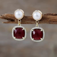 Boucle d'oreille Rosée de Lune
