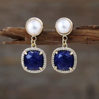Boucle d'oreille Rosée de Lune
