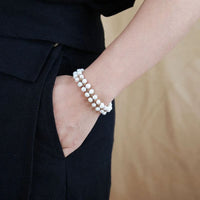 Bracelet Tressé de perles d'eau douce