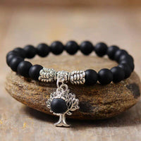 Bracelet Arbre de Vie en Onyx