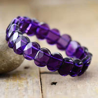 Bracelet Elastique 1 Brin en Améthyste