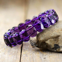 Bracelet Elastique 1 Brin en Améthyste