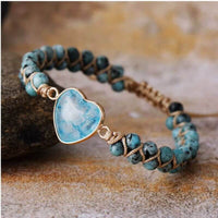 Bracelet Tressé en Œil de Tigre, Onyx