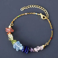 Bracelet 7 Charka en Acier Inoxydable