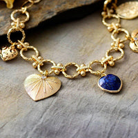 Bracelet Coeur en Lapis Lazuli