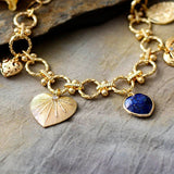 Bracelet Coeur en Lapis Lazuli