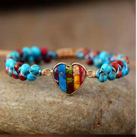 Bracelet Tressé en Jaspe Impérial