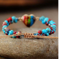 Bracelet Tressé en Jaspe Impérial
