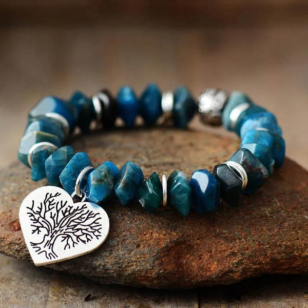 Bracelet Elastique en Apatite