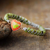 Bracelet Tressé en Jade, Sodalite