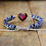Bracelet Tressé en Jade, Sodalite