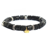 Bracelet Breloque en Pierre de Lave