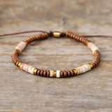 Bracelet Boho en Jaspe, Hématite, Turquoise
