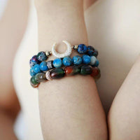 Bracelet Breloque en Apatite 10mm