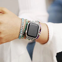 Bracelet-Femme-Apple-Watch-Howlite-Jade-Jaspe-BAWF066-2