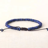 Bracelet Disque en Lapis Lazuli