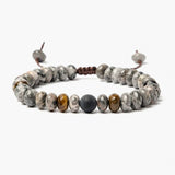 Bracelet en Jaspe et Œil de Tigre