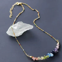 Collier 7 Charka en Acier Inoxydable