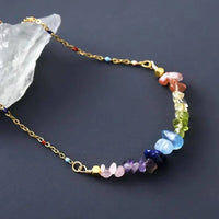 Collier 7 Charka en Acier Inoxydable
