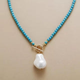 Collier Tour de Cou en Lapis Lazuli, Turquoise, Agate