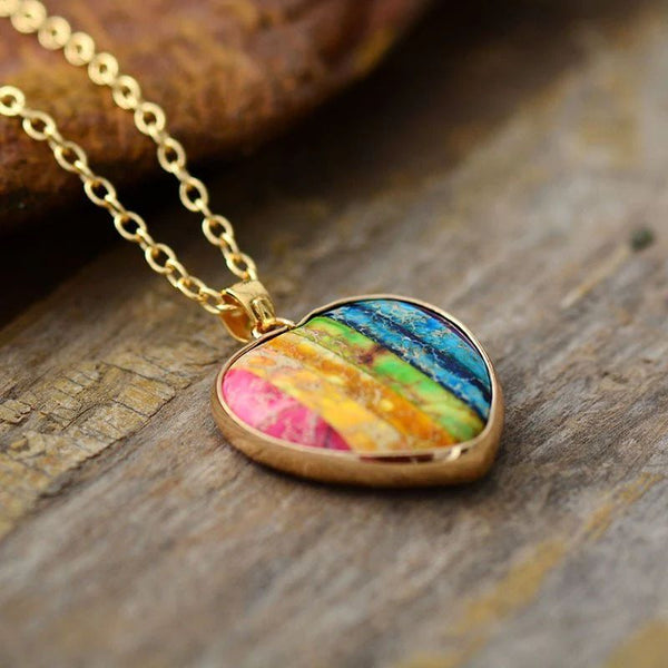 Collier Charka en Forme de Cœur
