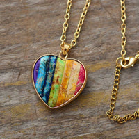 Collier Charka en Forme de Cœur