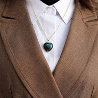Collier Cœur en Labradorite