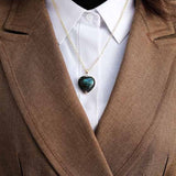 Collier Cœur en Labradorite