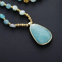 Collier et Pendentif en Amazonite