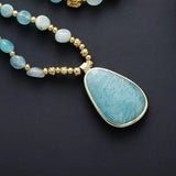 Collier et Pendentif en Amazonite