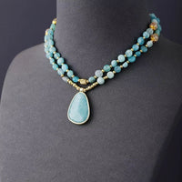Collier et Pendentif en Amazonite