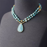 Collier et Pendentif en Amazonite