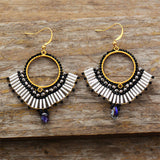 Boucles d'oreilles Bohème en Cristal