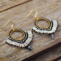 Boucles d'oreilles Bohème en Cristal