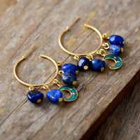 Boucles d'oreilles Bohème en Lapis Lazuli