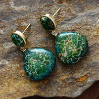 Boucles d'oreilles en Jaspe