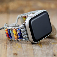 Bracelet Apple Watch en Jaspe et Agate (38-41mm)