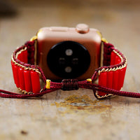 Bracelet Apple Watch Pierres Rouges (38-41mm)