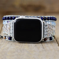 Bracelet Apple Watch en Lapis et Agate (38-41mm)