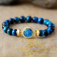 Bracelet Œil de Tigre Bleu