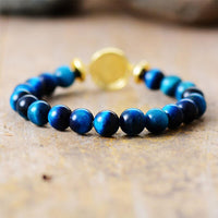 Bracelet Œil de Tigre Bleu