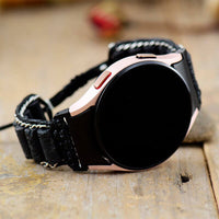 Bracelet Samsung Watch 4 Noir en Pierre de Lave