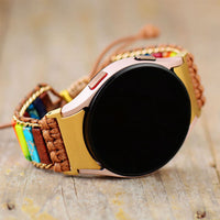 Bracelet Samsung Watch 4 Style Bohémien en Japse Charka